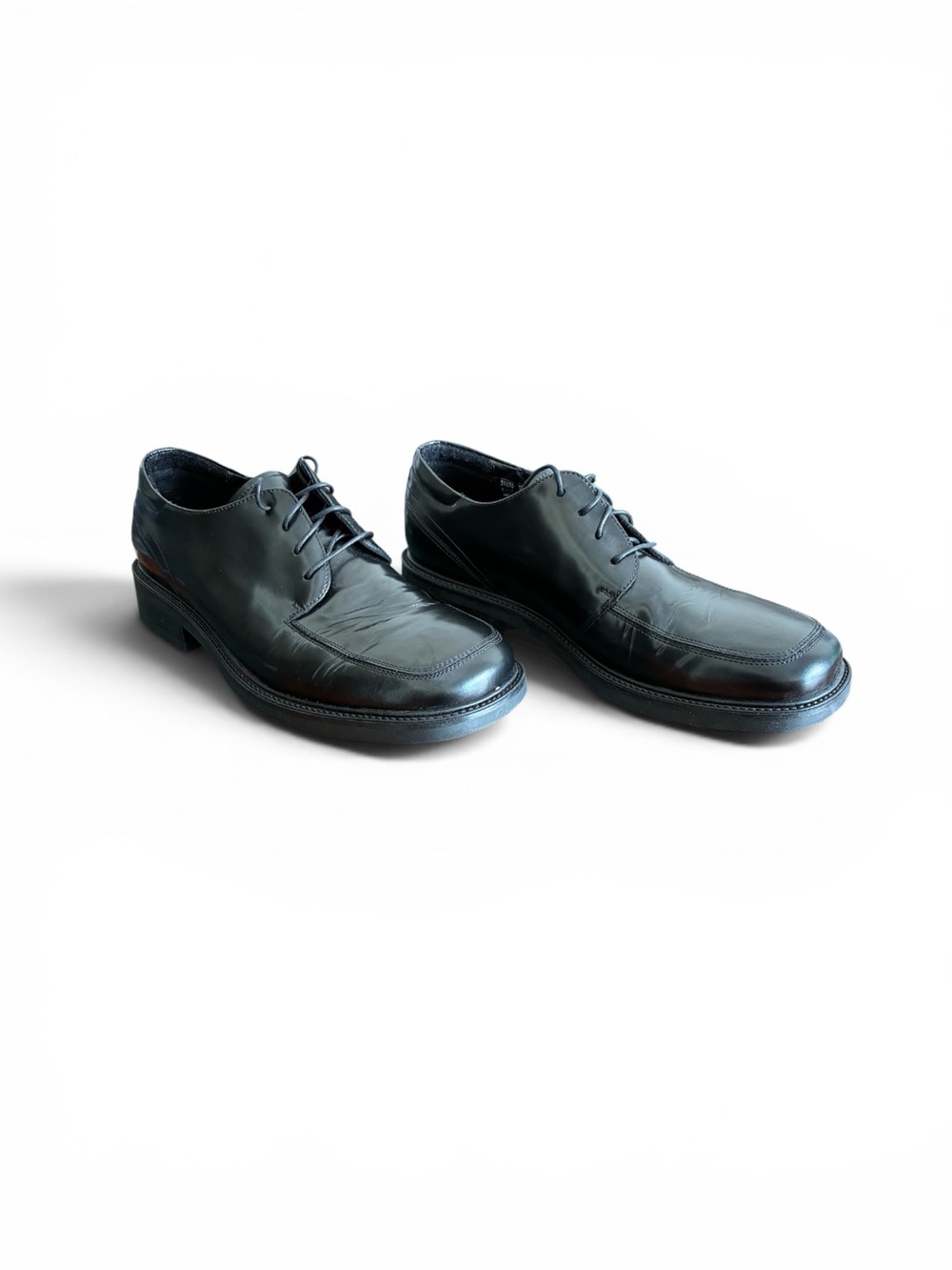 Bostonian Mens 11.5 black leather 
Oxford Dress Shoes